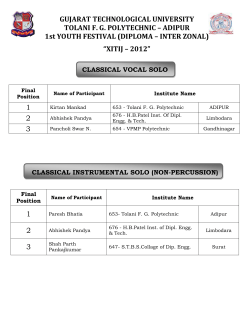 Diploma Institutes Result