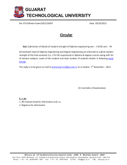 Submission of details of student strength of Diploma engineering sem. - V & BE sem. - VII