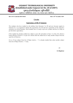 Equivalency of Master of Engineering 4th Semester.