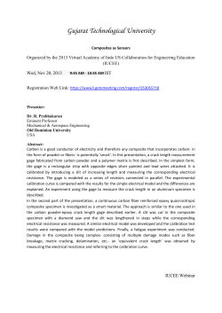 For Engineering Faculty members: An IUCEE webinar by Dr. R. Prabhakaran of Old Dominion University, USA on Composites as Sensors on Wed, Nov 20, 2013 9:45 AM - 10:45 AM IST