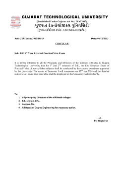 Ciruclar for Practical BE Exam Winter - 2013