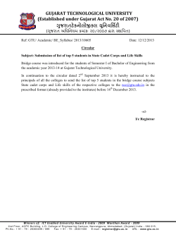 Submission of list of top 5 students in State Cadet Corps and Life Skills