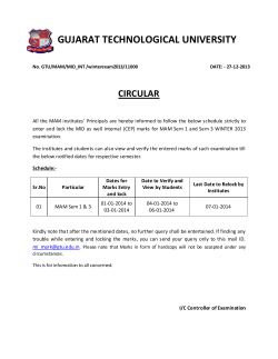 MAM SEM - I & III Mid Internal (CEP) marks Entry