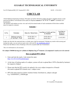 Diploma Eng. CEP(Mid Internal) Marks Entry Instruction for Semester 3rd to 8th