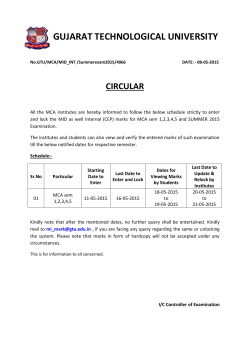 Mid-Internal (CEP) marks for MCA sem 1,2,3,4,5 and SUMMER 2015
