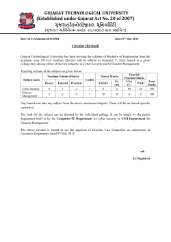 Guidelines of Institute Elective of Bachelor of Engineering