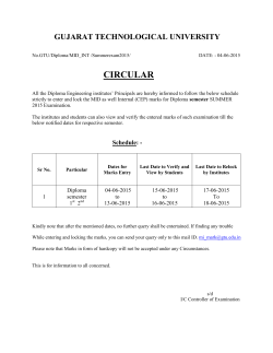 Circular for mid internal marks Diploma semester 1st and 2nd