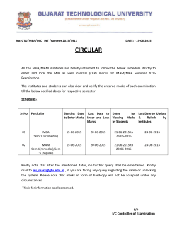 Mid-Internal Mark Entry in MBA 1,3(remedial) MAM :6(reg),1(rem) (Summer-2015)