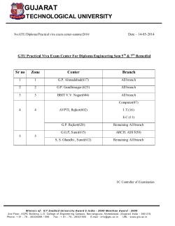 GTU Practical Viva Exam Center For Diploma Engineering Sem 5th 7th Remedial