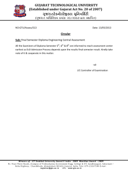 Final Semester Diploma Engineering Central Assessment