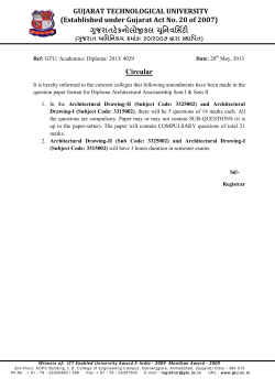 Question paper format for Diploma Architectural Assistantship Sem I & Sem II