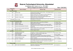 PhD Pre-Registered Student List 2012