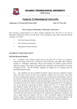Ph.D. Program in Humanities, Mathematics and Sciences