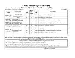 ME Semester III (Practical Examination) Summer Exam 2012