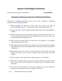Instructions schedule for filling up the exam forms of Diploma Engineering-Summer-2012-Exam(Revised).