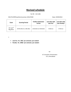 Revised Exam Form Schedule for the Diploma 1st & 2nd Reg- Remedial Exam Summer 2012