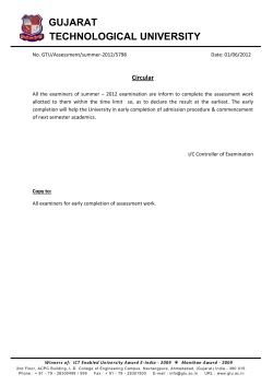 Circular regarding Assessment