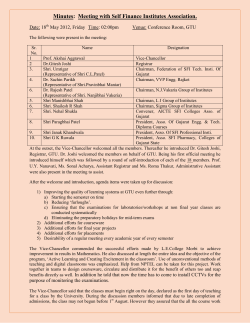 Minutes of Meeting with Self Finance Institutes Association