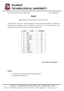 Circular regarding Assessment