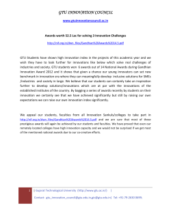 Awards worth 52.5 Lac for solving 3 Innovation Challenges: Students and Faculty members may try to win