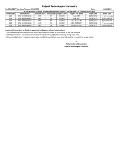 Diploma Sem -5 Branch Commercial Practical Exam Time Table Summer Exam 2012