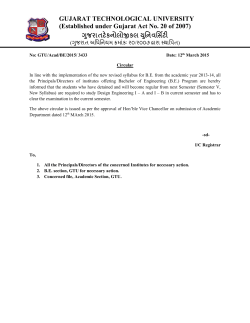 Design Engineering I - A and I - B to be offered to the Detained Students.