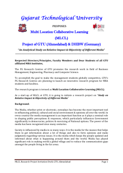 Call to all GTU affiliated MBA Institutes: Analytical Study on Relative Impact & Objectivity of Different Media