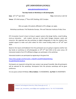 Calling students to register online for a 2-day workshop on Still Photography on 26-27 April 2004.