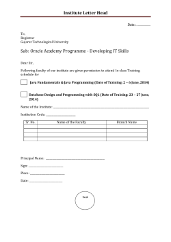 Approval Letter from institute