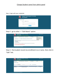 Student Name change facility added to the admin Panel
