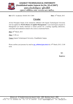 MAM (Master of Applied Management) Course Meeting