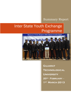 NSS - Report of NSS Inter State Youth Exchange Programme at Mysore