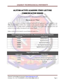 Alvcom-Active Learning Video Lecture Communication Series