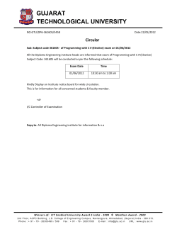 Subject Code: 361605 Exam Time Table