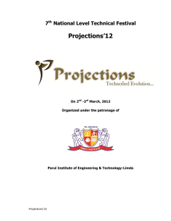 48 Colleges from all over the State join 7 Parul Colleges at the Parul Campus to celebrate the Youth Festival called PROJECTION-12
