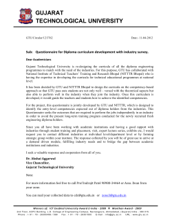 Questionnaire for Diploma curriculum development with industry survey