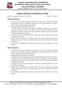B.Pharm norms for passing