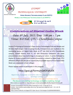 Inviting online registration from Faculty, Students and Entrepreneurs to participate in the concluding session of Digital India Week