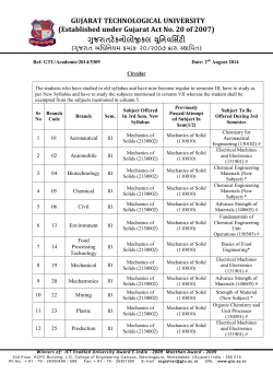 Equivalency of Bachelor of Engineering (Sem III)