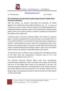 Circular for DRAFT MODEL QUESTION PAPERS OF BE SEM 01 FOR FEEDBACK