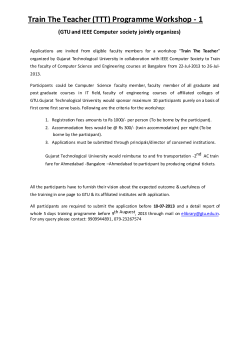 Train The Teacher (TTT) Programme Workshop - 1