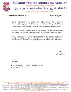 PAN card details require of Director/Principal and all teaching staff