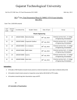 Plastic Engineering (Branch Code-24)