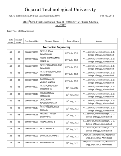 Mechanical Engineering (Branch Code- 08,09,10,11,21,28,34,25)