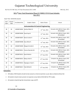 Instrumentation & Control Engineering (Branch Code-03)