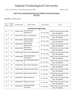 Environment Engineering (Branch Code-17,18)