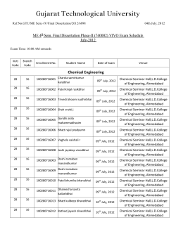 Chemical Engineering (Branch Code-16,30)
