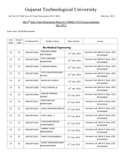 Bio Medical Engineering (Branch Code-31)
