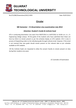 Instruction for Student&rsquo;s Guide institute head for ME Semester &ndash; IV dissertation viva examination July 2012