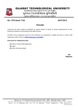 Submit details for GUJCOST from Institutes(Revised)